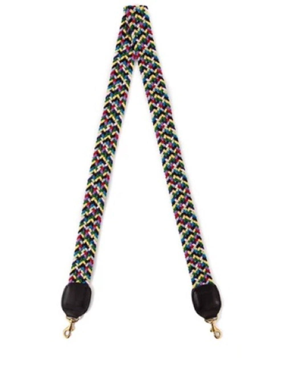 Clare V / Multicolor Braided Crossbody Strap